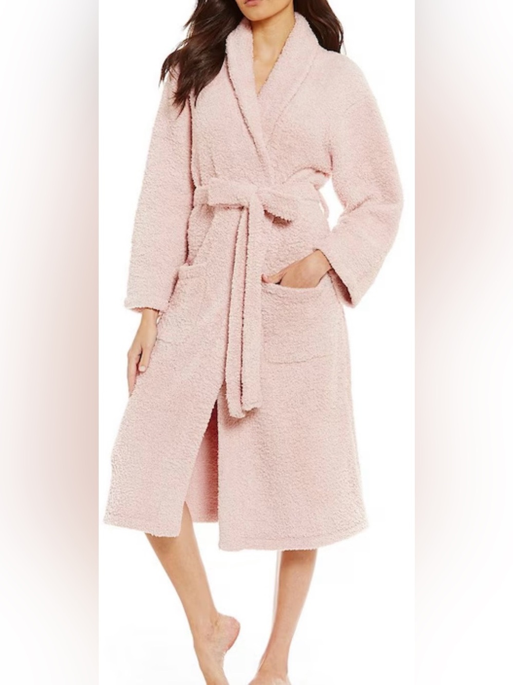 Barefoot Dreams “Cozy Chic” Plush Shawl-Collar Robe